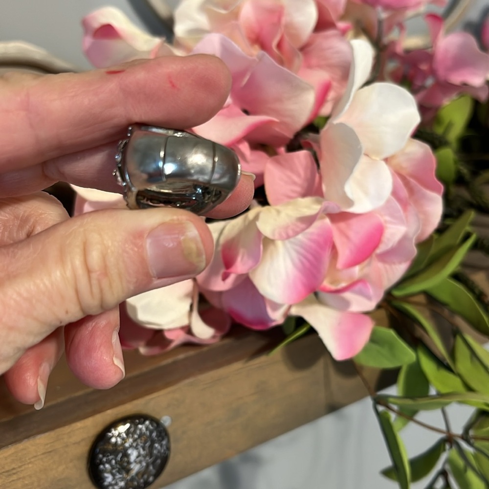Big Rhinestone Ring Wedding Cocktail Expanday - Picture 13 of 16